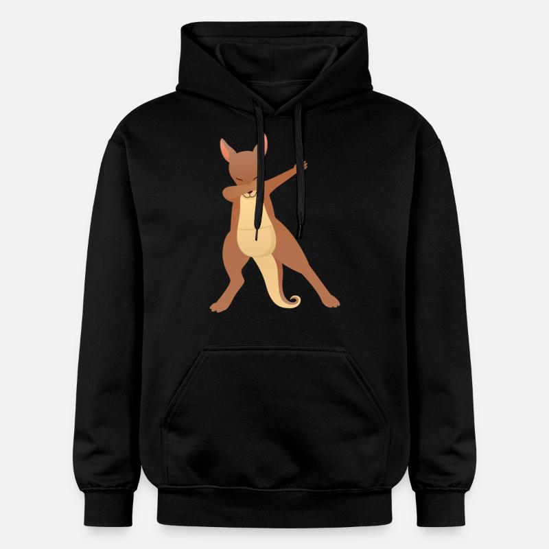 Kangaroo Dab Dance - Sweat à capuche Softstyle® Gildan Unisexe - noir