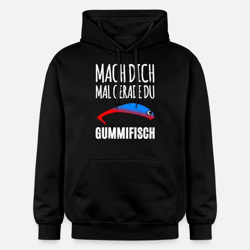 Pêcheur de poisson mou - Sweat à capuche Softstyle® Gildan Unisexe - noir