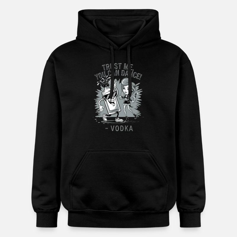 Croyez-moi, vous savez danser. -Vodka - Sweat à capuche Softstyle® Gildan Unisexe - noir