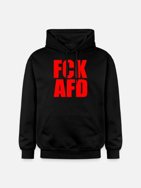 Fck afd - Gildan Unisex Softstyle® Midweight Hoodie - black