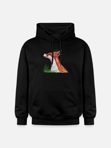 The little fox - Gildan Unisex Softstyle® Midweight Hoodie - black