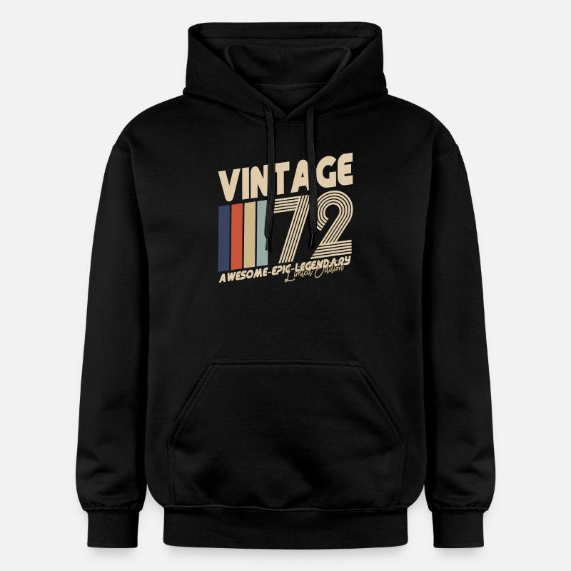 1972 - Sweat à capuche Softstyle® Gildan Unisexe - noir