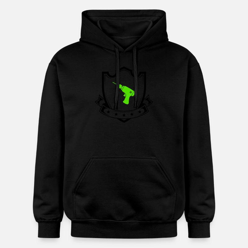 Armoiries de Drill - Sweat à capuche Softstyle® Gildan Unisexe - noir