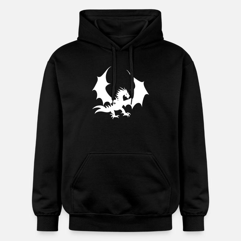 Dragon blanc froid - Sweat à capuche Softstyle® Gildan Unisexe - noir