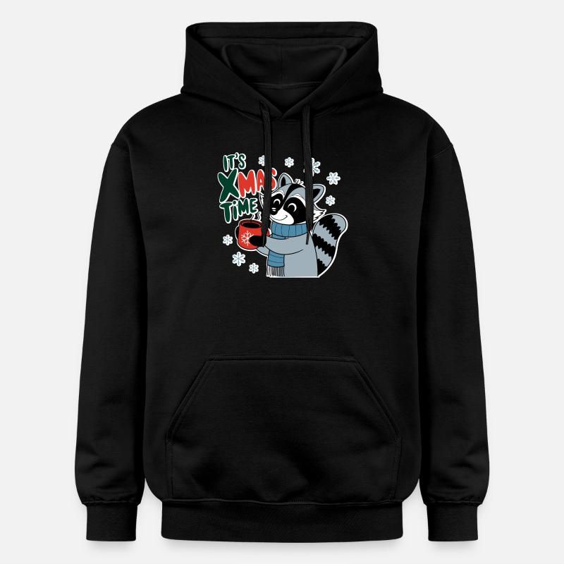 l'instant de noel - hiver mignon - Sweat à capuche Softstyle® Gildan Unisexe - noir