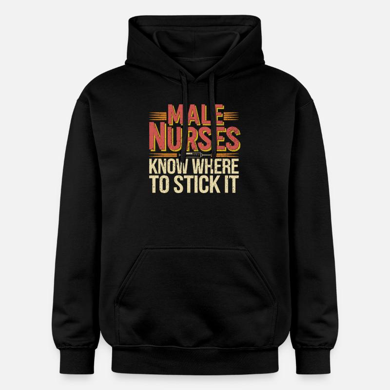 Fier de la profession infirmière - Sweat à capuche Softstyle® Gildan Unisexe - noir