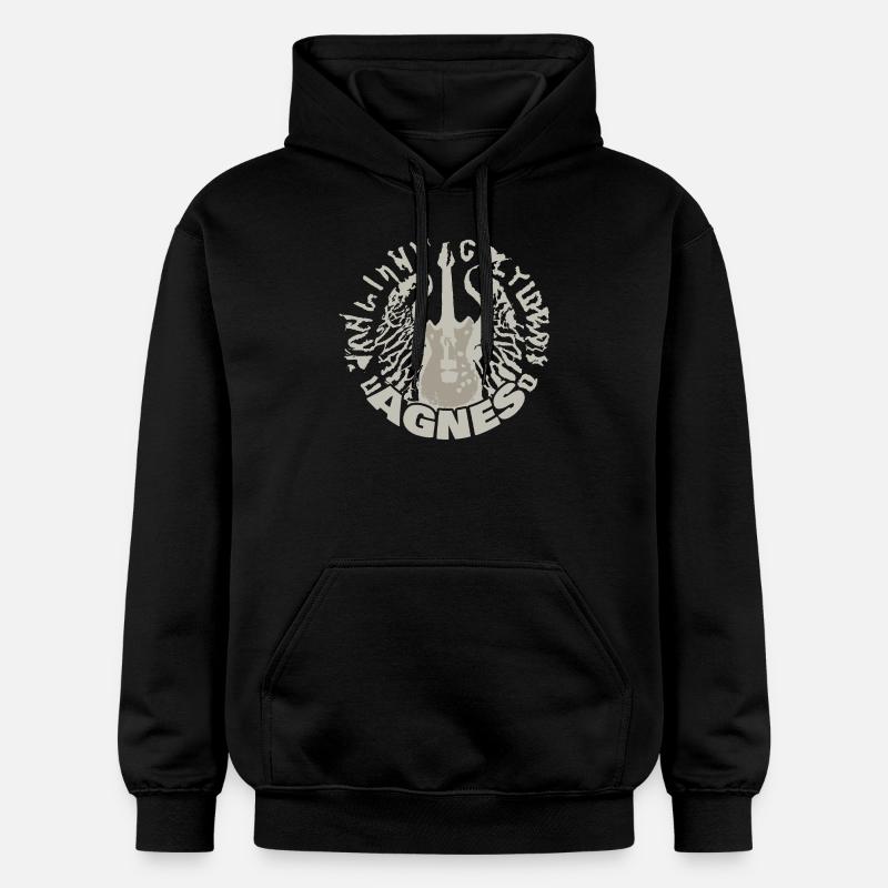 Guitare Agnès - Sweat à capuche Softstyle® Gildan Unisexe - noir