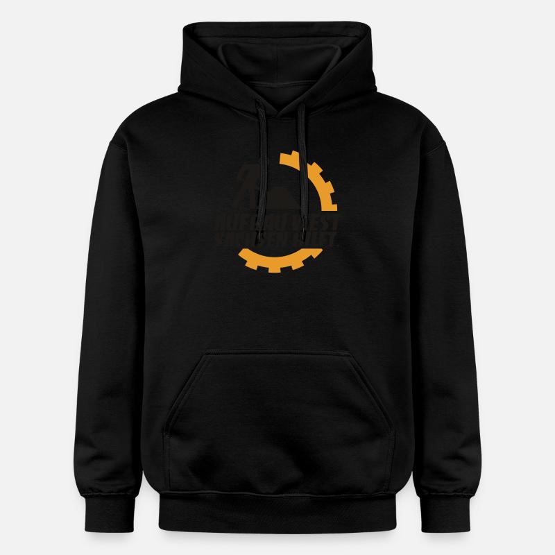 Construction West - Saxony helps. - Gildan Unisex Softstyle® Midweight Hoodie - black