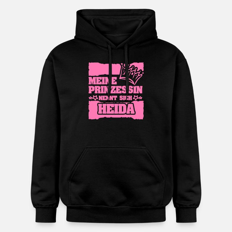 Nom de jeune fille Heida - Sweat à capuche Softstyle® Gildan Unisexe - noir