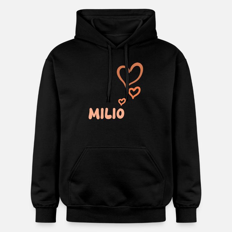 Milio comme prénom - Sweat à capuche Softstyle® Gildan Unisexe - noir