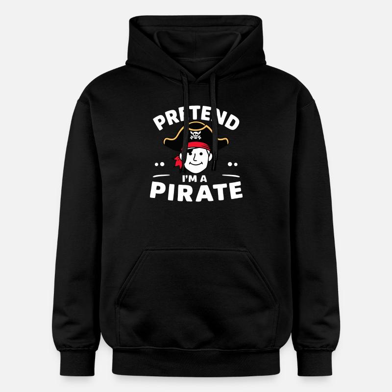 Pirate Pirate Carnaval Halloween - Sweat à capuche Softstyle® Gildan Unisexe - noir