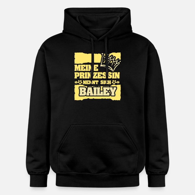 Nom de jeune fille Bailey - Sweat à capuche Softstyle® Gildan Unisexe - noir