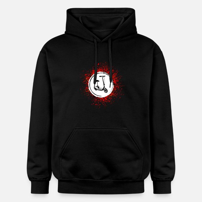 E-roller Icon E Scooter - Gildan Unisex Softstyle® Midweight Hoodie - Schwarz