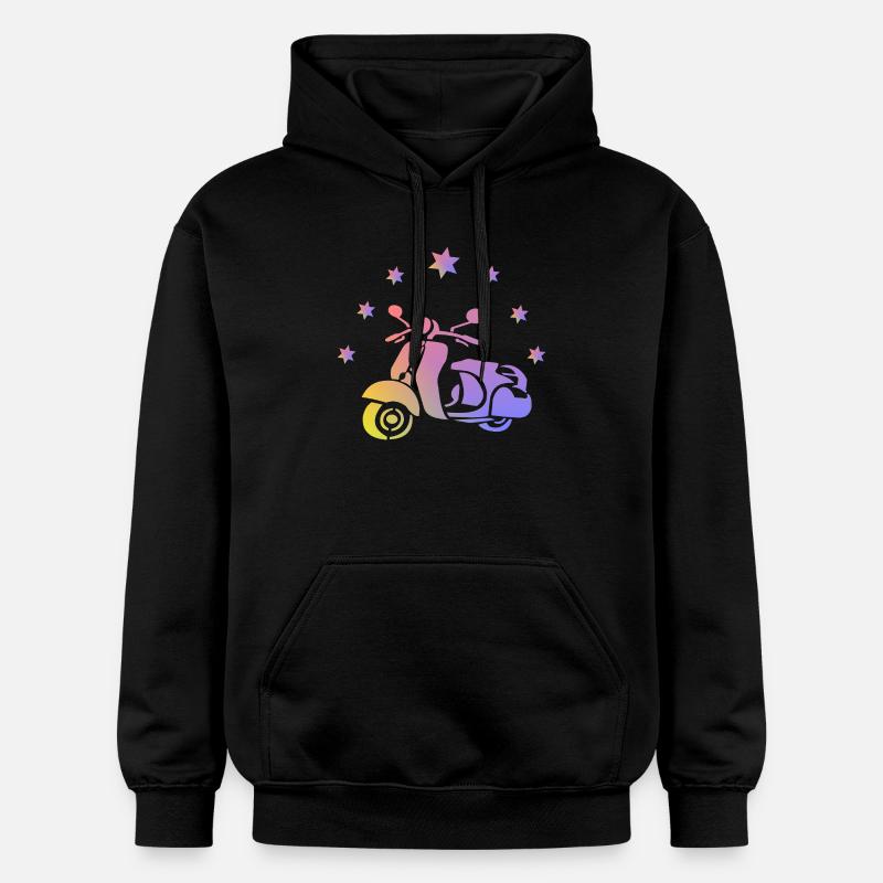 Scooter rétro - Sweat à capuche Softstyle® Gildan Unisexe - noir