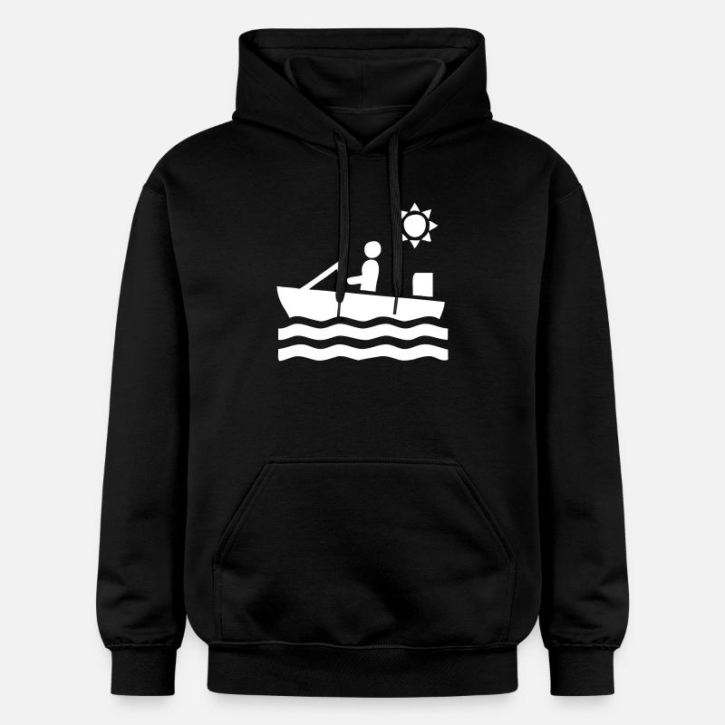 Conducteur de bateau - Sweat à capuche Softstyle® Gildan Unisexe - noir
