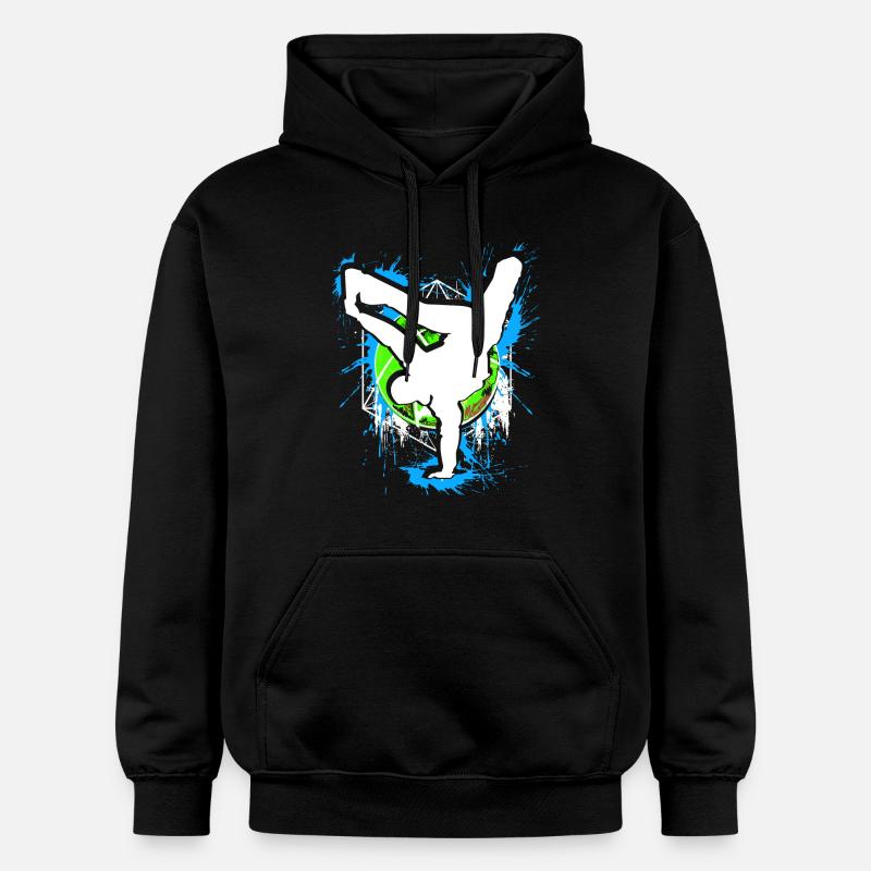 Breakdance - Breakdancer - Breakdancing - BBoy - Sweat à capuche Softstyle® Gildan Unisexe - noir