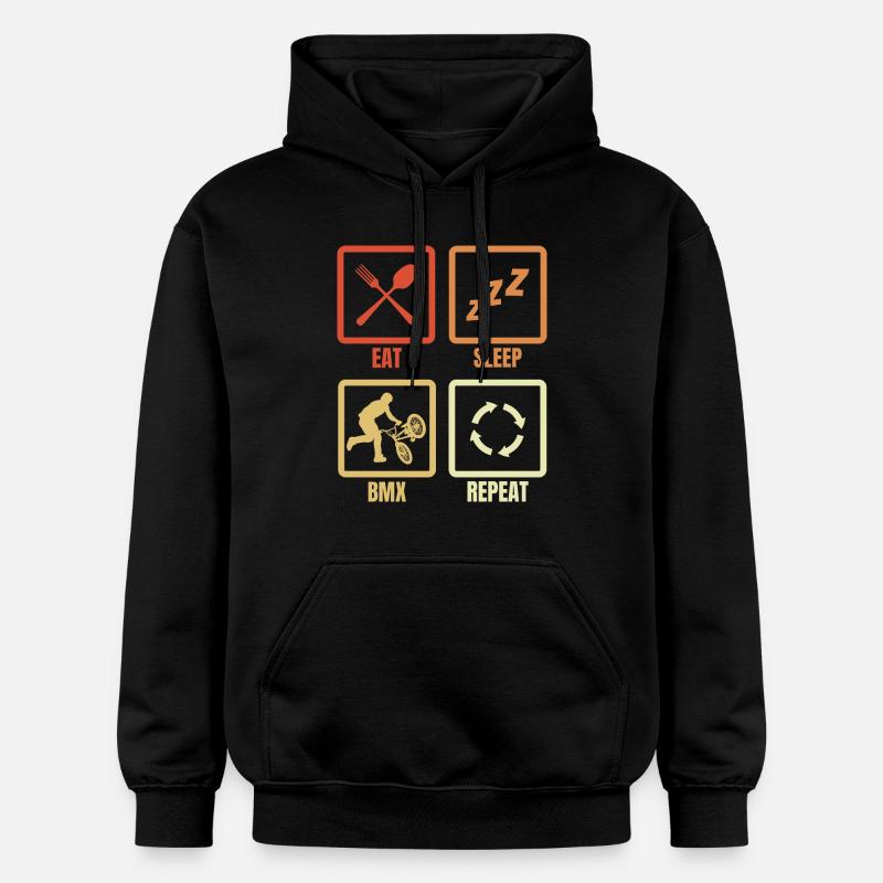 BMX Routine - Sweat à capuche Softstyle® Gildan Unisexe - noir