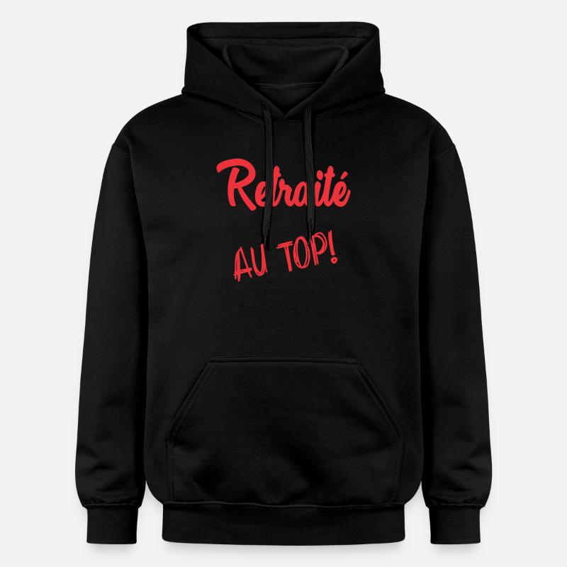 RETRAITE. RETRAITE. RETRAITEE - Sweat à capuche Softstyle® Gildan Unisexe - noir