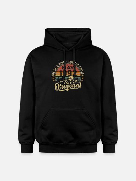 May 1992 Vintage Birthday Gift May 1992 - Gildan Unisex Softstyle® Midweight Hoodie - black
