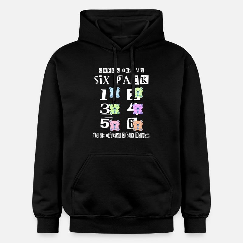 Teddy Cuddle Six Pack - Gildan Unisex Softstyle® Midweight Hoodie - black