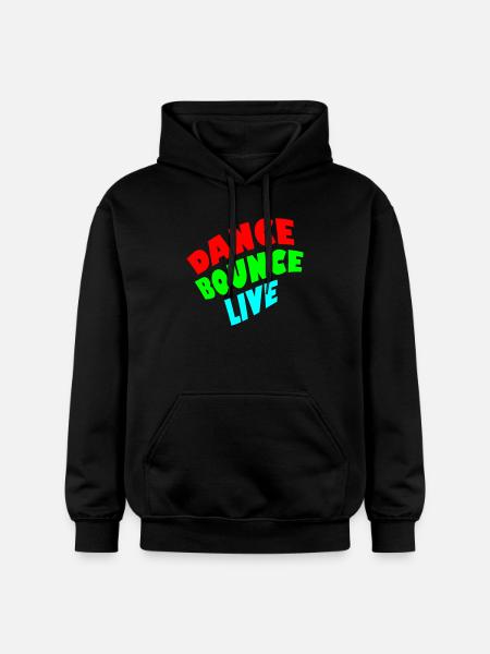 Dance Bounce Live 3-farbig - Gildan Unisex Softstyle® Midweight Hoodie - Schwarz