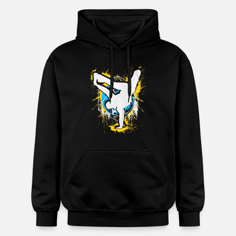 Breakdance Handstand Bboy - B-Boying Breakdancer - Gildan Unisex Softstyle® Midweight Hoodie - black