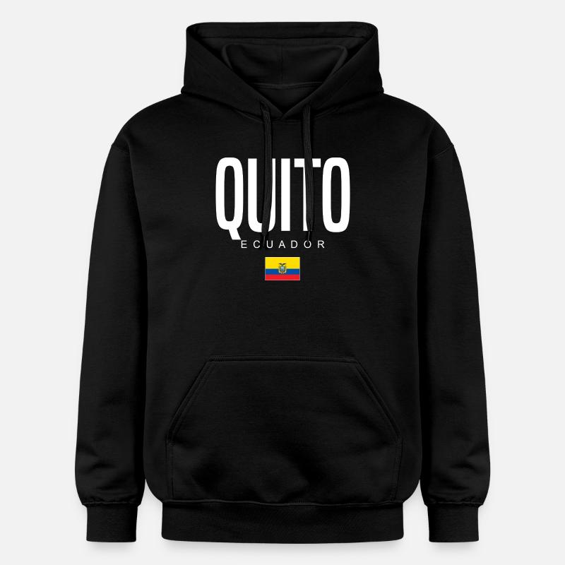 Quito, Équateur Équatoriens - Sweat à capuche Softstyle® Gildan Unisexe - noir