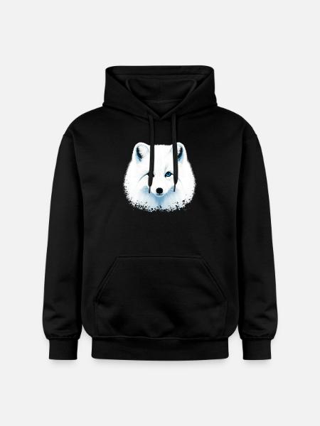Arctic fox - Gildan Unisex Softstyle® Midweight Hoodie - black