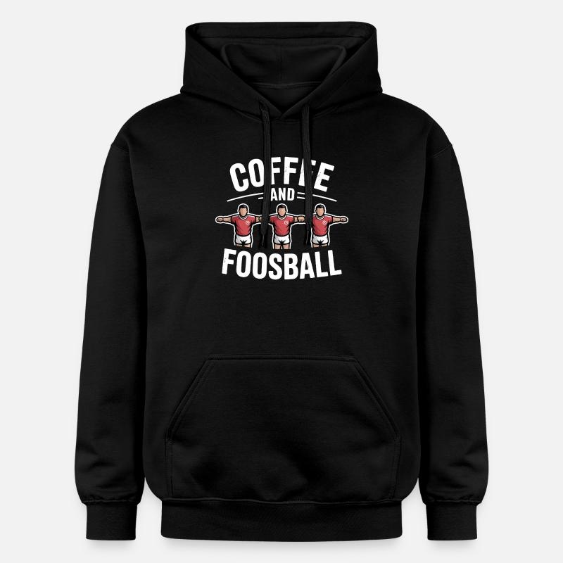 Tischfußball Evolution Lustiges Kickern Foosball - Gildan Unisex Softstyle® Midweight Hoodie - Schwarz