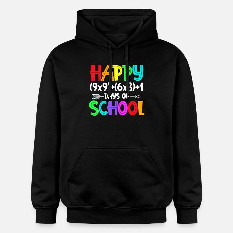 Rainbow Bonne rentrée scolaire - Sweat à capuche Softstyle® Gildan Unisexe - noir