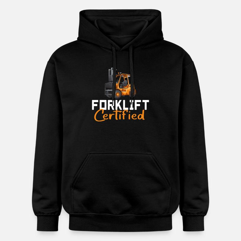 Forklift Certified - Sweat à capuche Softstyle® Gildan Unisexe - noir