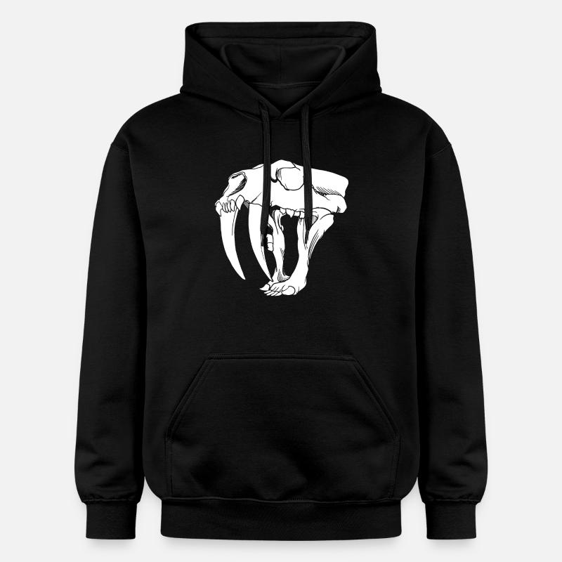 Tigre à dents de sabre - Sweat à capuche Softstyle® Gildan Unisexe - noir