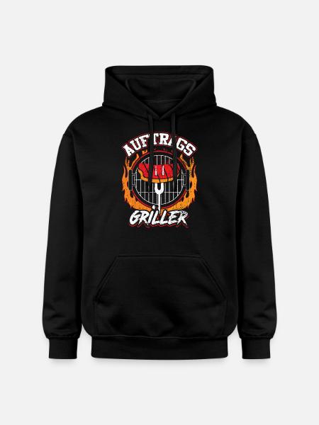 Auftrags-Griller - Gildan Unisex Softstyle® Midweight Hoodie - Schwarz