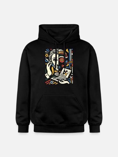 Cooles Techniker Kunst Geschenk - Gildan Unisex Softstyle® Midweight Hoodie - Schwarz