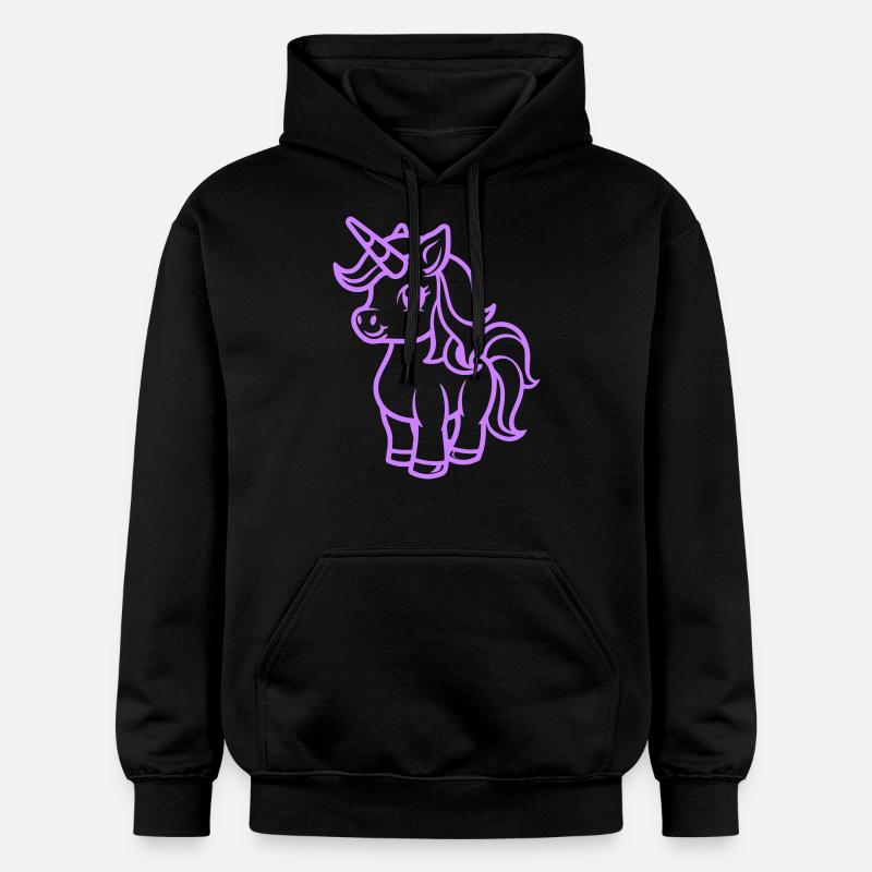 licorne - Sweat à capuche Softstyle® Gildan Unisexe - noir