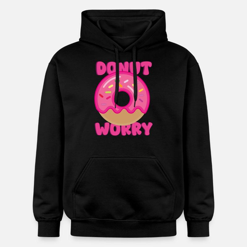 Inquiétude de beignet - Sweat à capuche Softstyle® Gildan Unisexe - noir