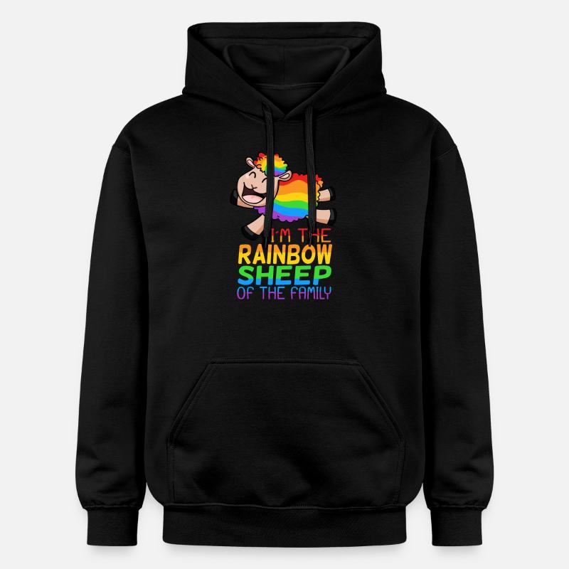 LGBT mouton mignon - Sweat à capuche Softstyle® Gildan Unisexe - noir