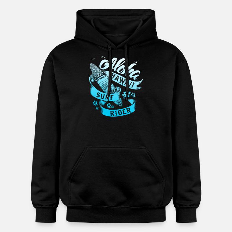 Graphique été été - Sweat à capuche Softstyle® Gildan Unisexe - noir