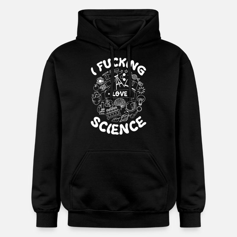 J’adore la science - Sweat à capuche Softstyle® Gildan Unisexe - noir
