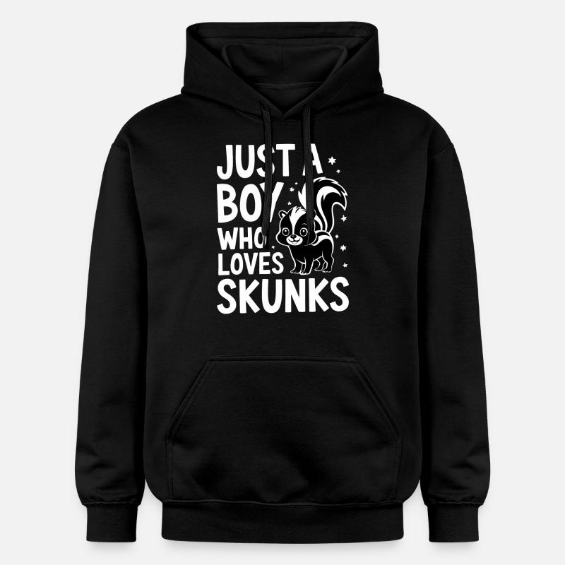 Animaux du zoo de mouffette - Sweat à capuche Softstyle® Gildan Unisexe - noir