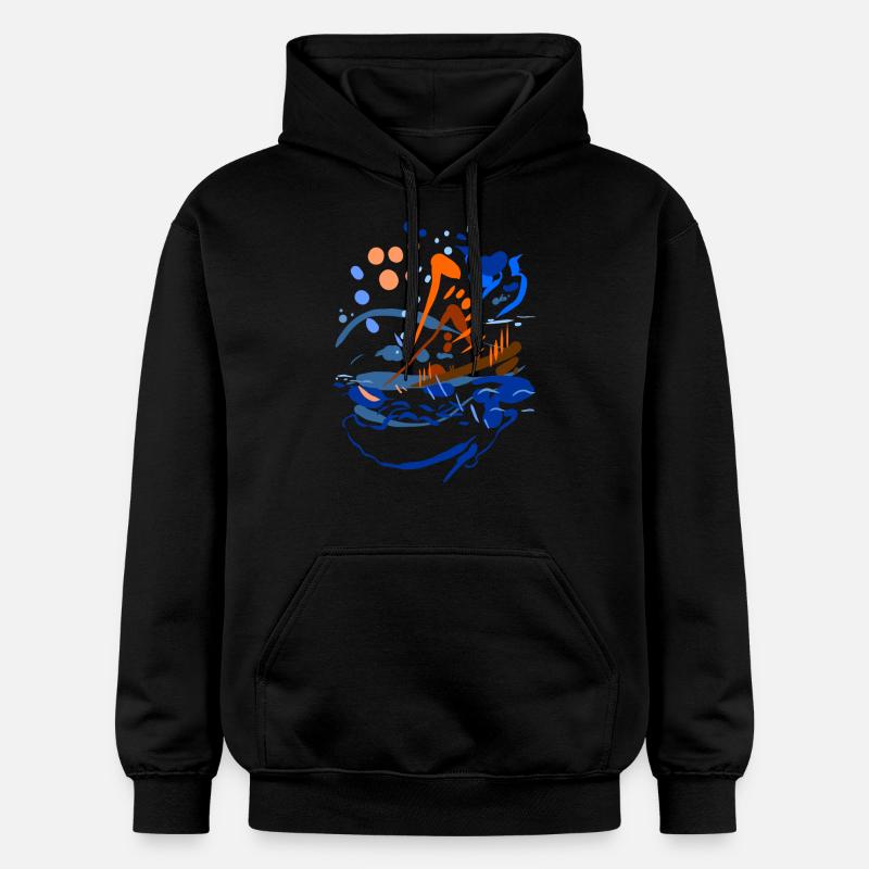 Abstrait - Sweat à capuche Softstyle® Gildan Unisexe - noir