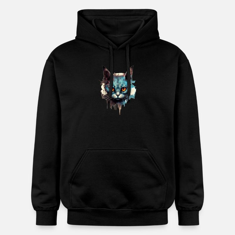 Chat - Sweat à capuche Softstyle® Gildan Unisexe - noir