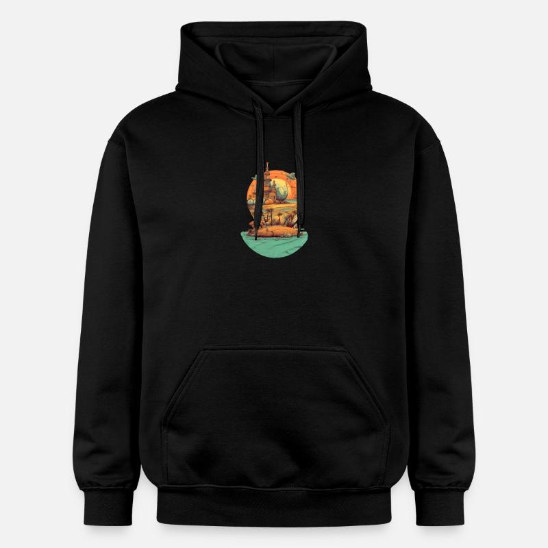 Plage - Sweat à capuche Softstyle® Gildan Unisexe - noir