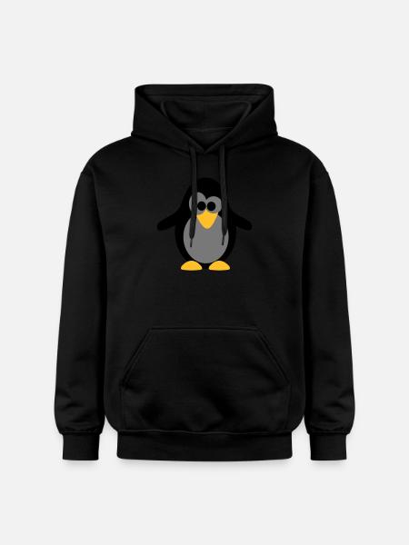 Pinguin - Gildan Unisex Softstyle® Midweight Hoodie - Schwarz