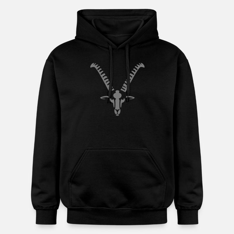 steinbock_062012_a_1c_black - Sweat à capuche Softstyle® Gildan Unisexe - noir