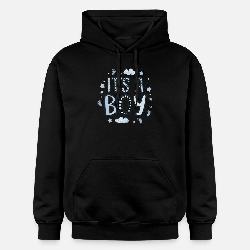 Naissance Garçon - Design Adorable - Sweat à capuche Softstyle® Gildan Unisexe - noir