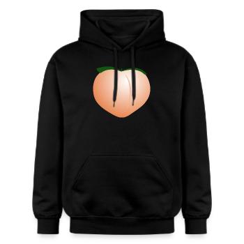 Pfirsich - Gildan Unisex Softstyle® Midweight Hoodie - Schwarz - Vorne - Marisol (170cm) & Nik (191cm)