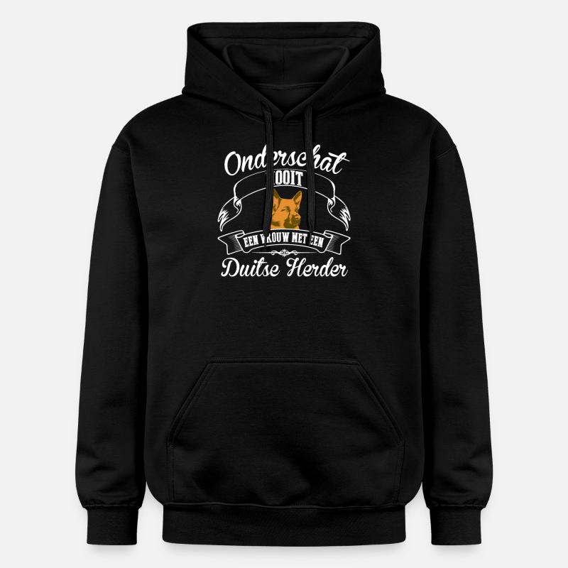 Duitse Herder - Sweat à capuche Softstyle® Gildan Unisexe - noir