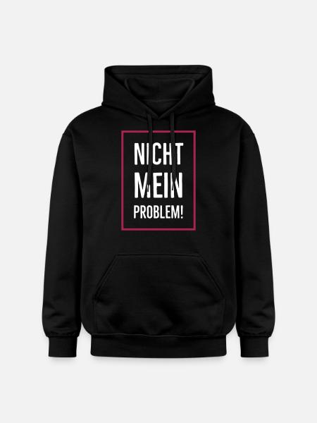 Nicht mein Problem! - Gildan Unisex Softstyle® Midweight Hoodie - Schwarz