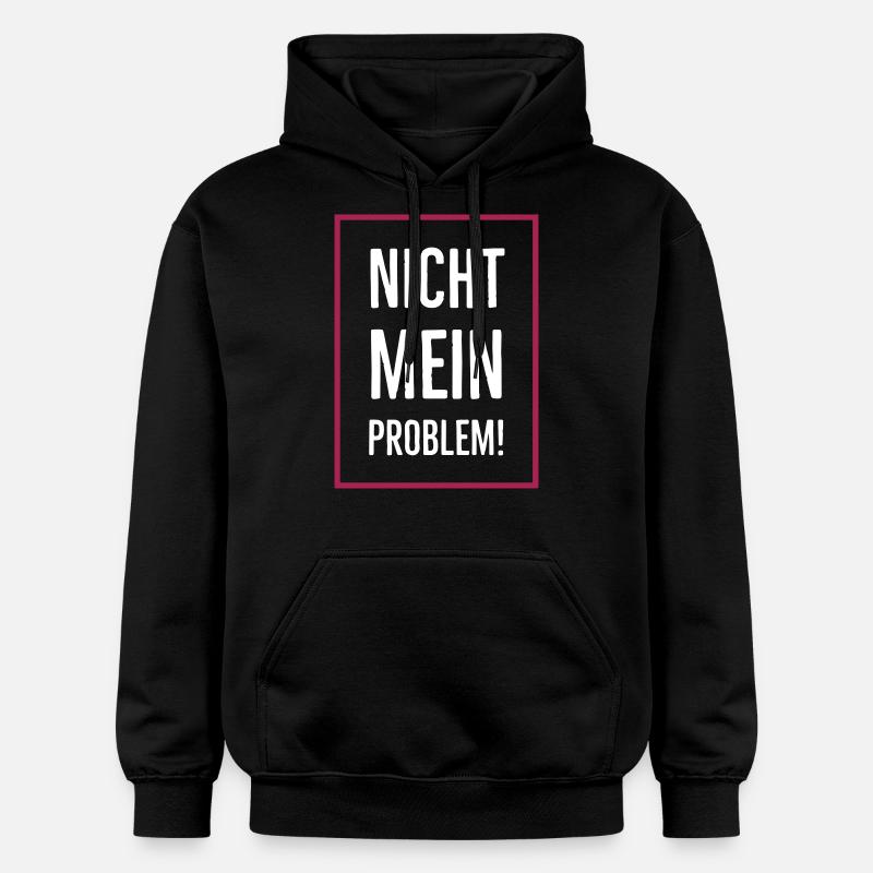 Nicht mein Problem! - Gildan Unisex Softstyle® Midweight Hoodie - Schwarz